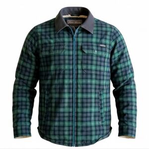 Eddie Bauer Men's Sherpa Lined Flannel Shirt Jacket S Small